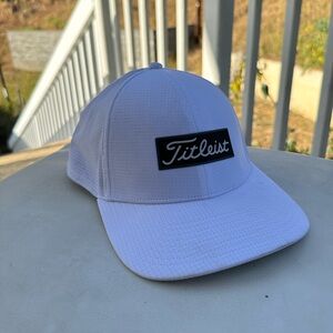 Titleist White Cap with Black Logo